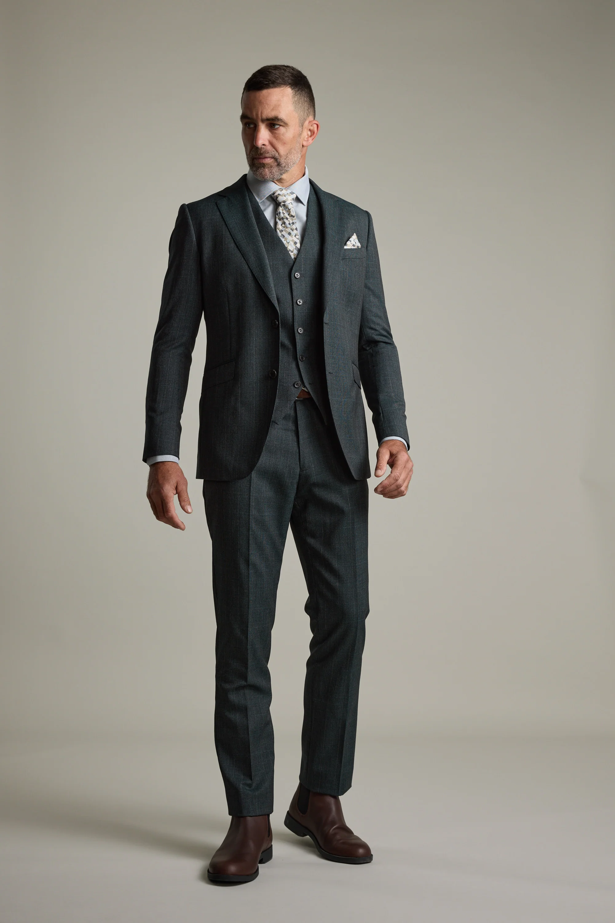 Anderson Check Suit Trouser - Image 2