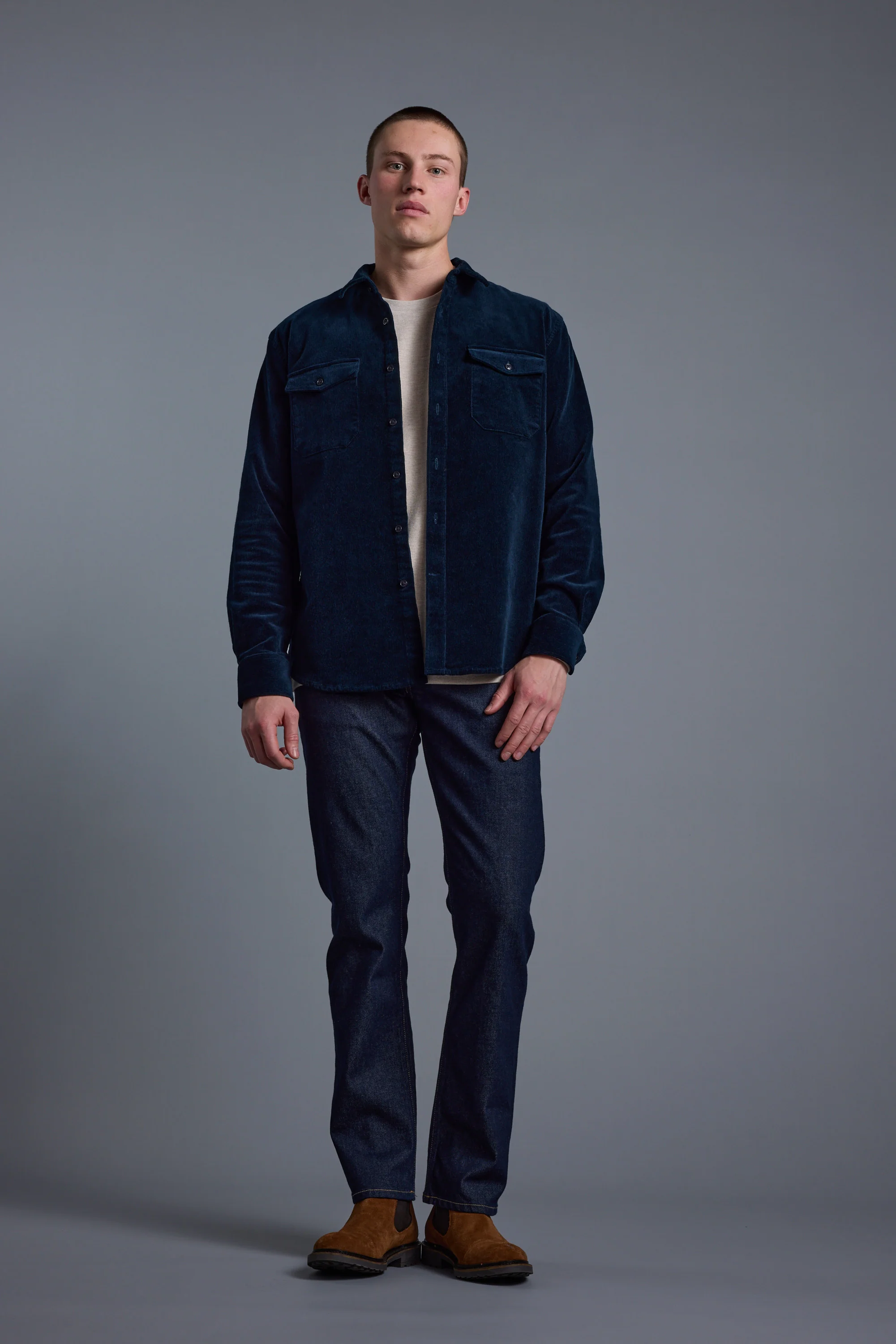 Arran Cord Overshirt - Image 3
