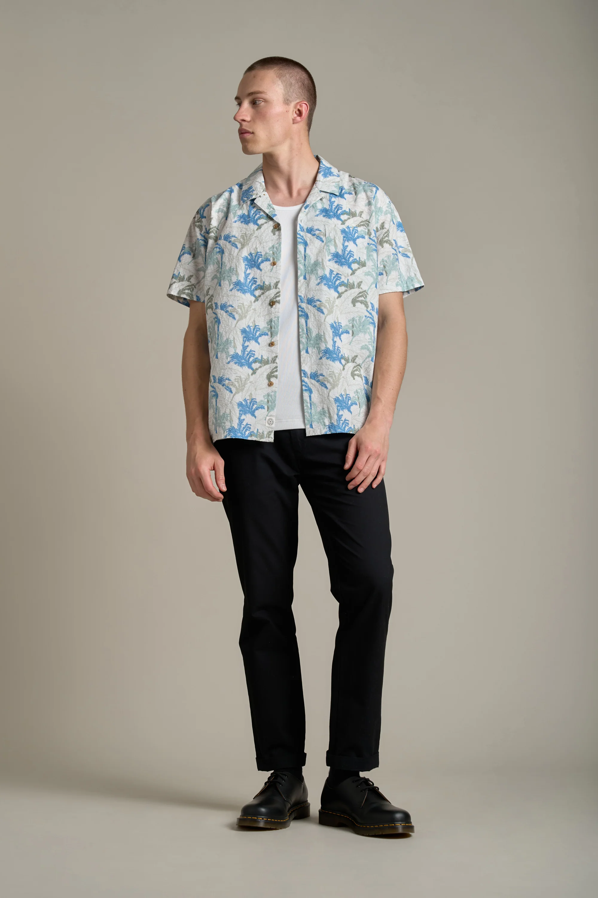 Camfield Print Cuban Shirt