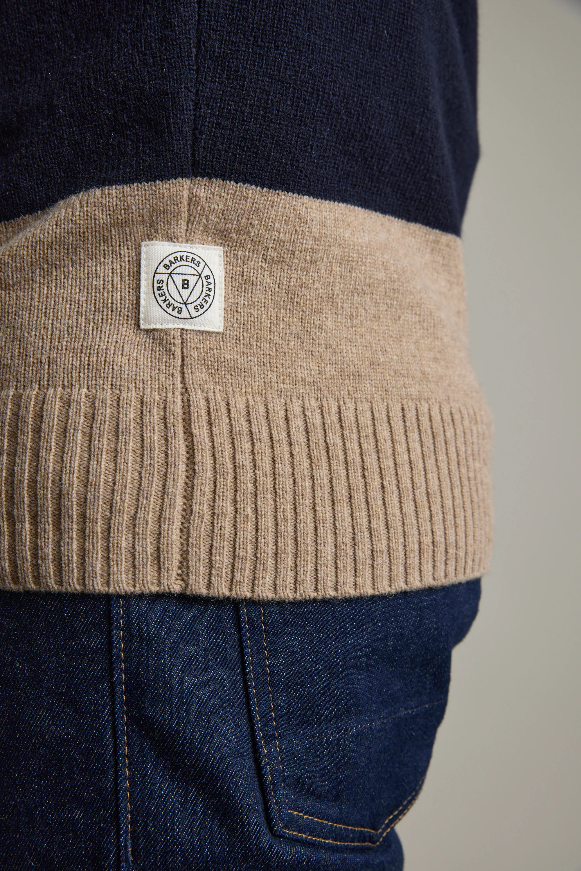 Eastbourne Stripe Merino Crew - Image 7