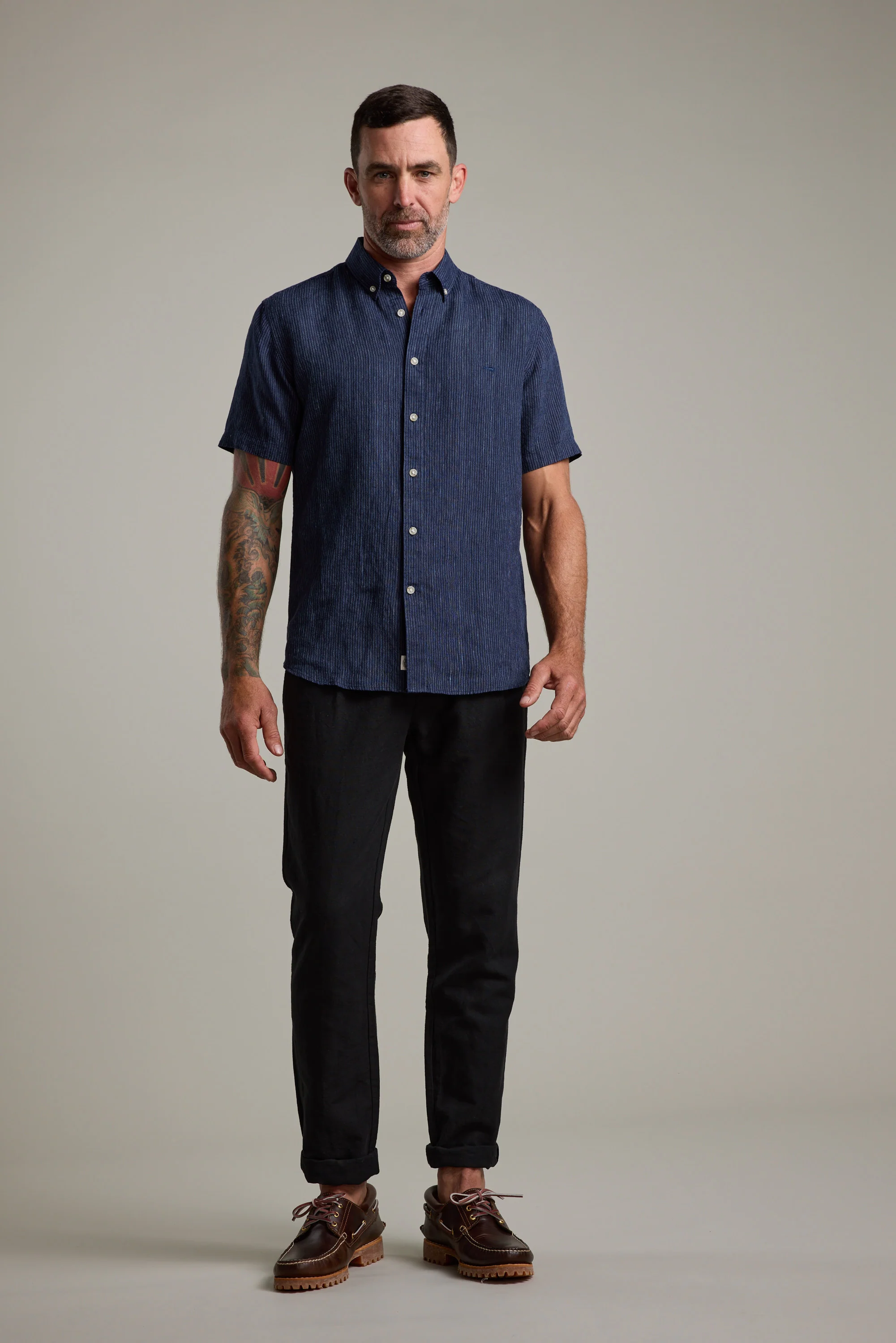 Gentry Striped Linen Shirt