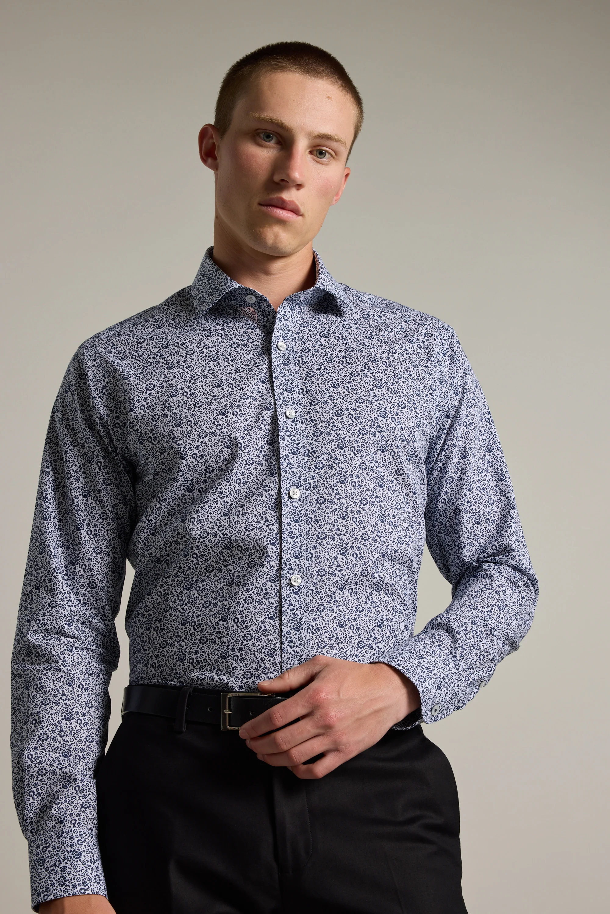 Gordon Print Business Shirt