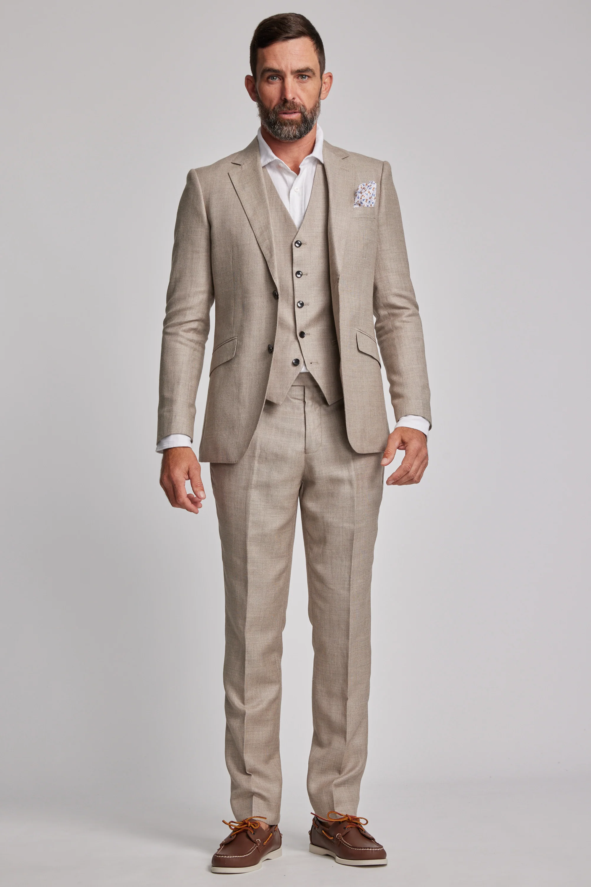 Grantley Linen Suit Jacket - Image 4