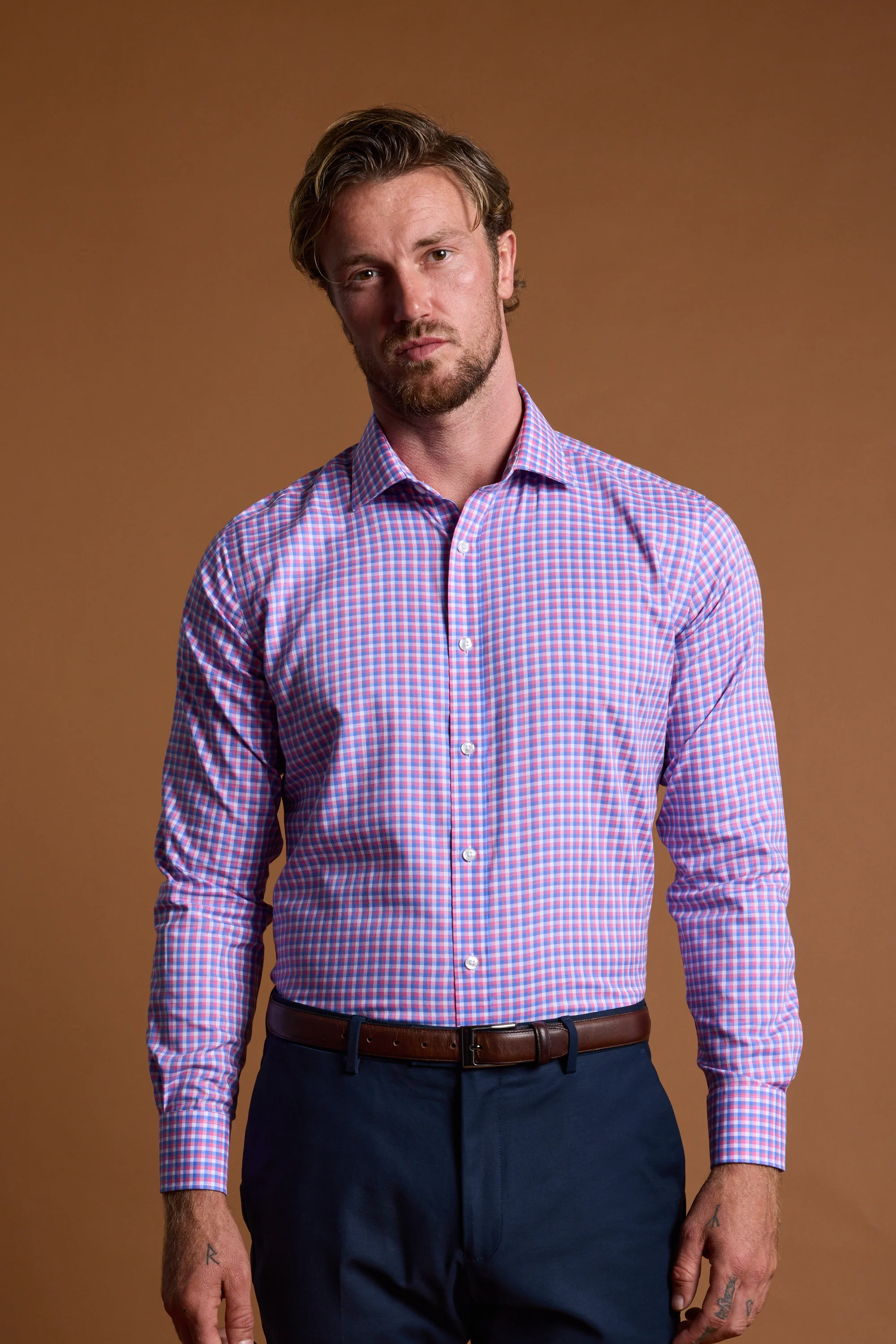 Newhall Check Business Shirt