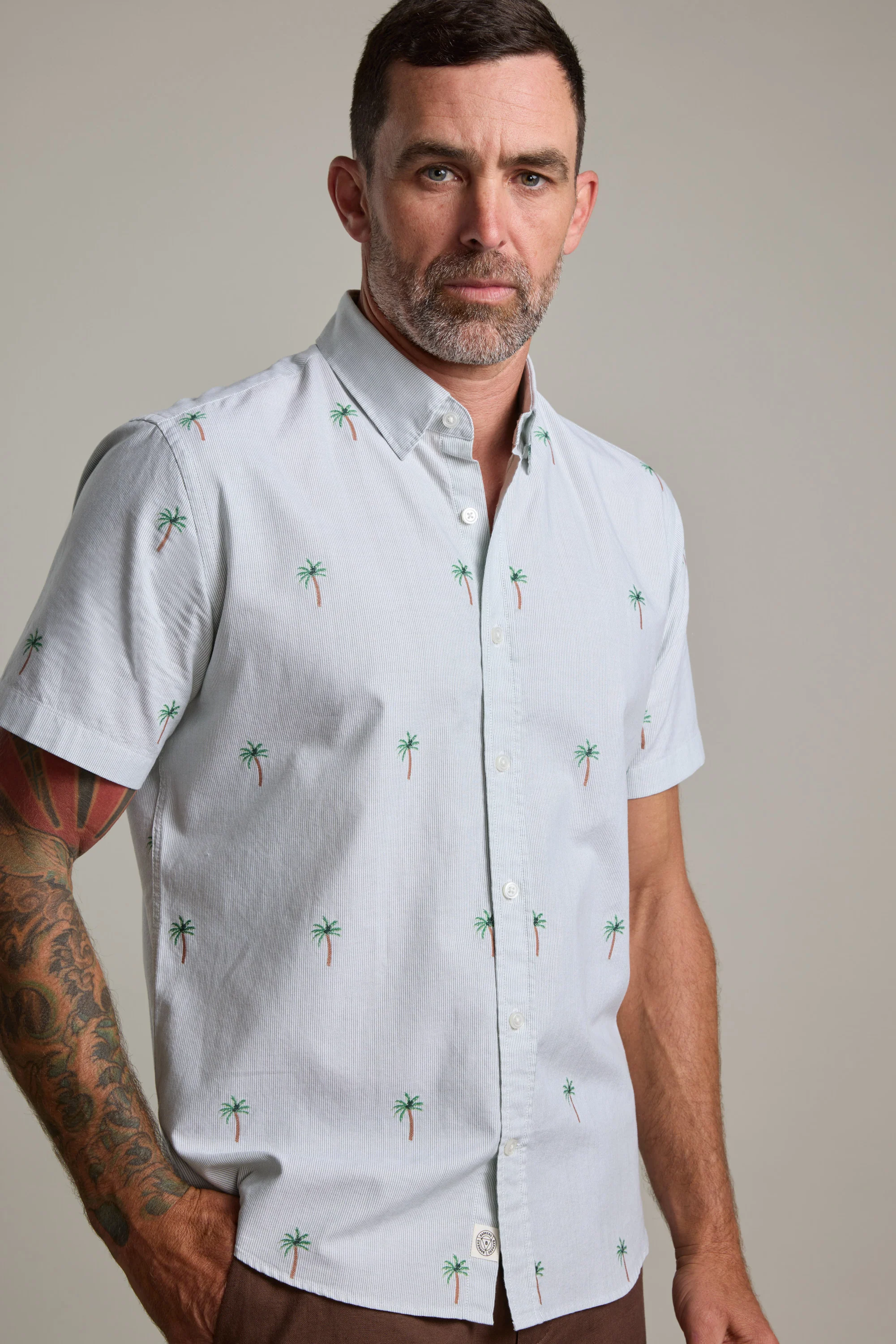Palm Stripe Shirt