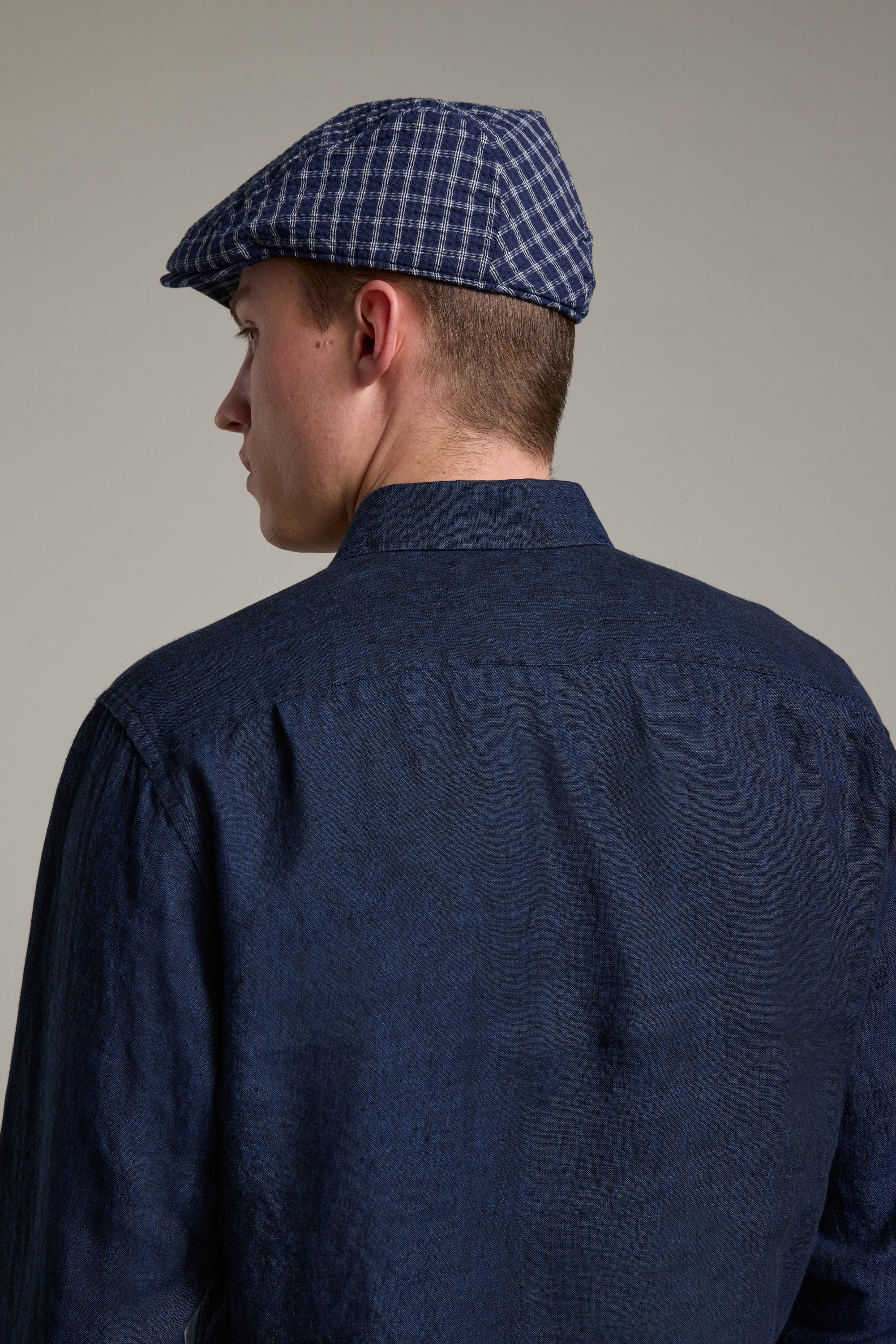 Pax Seersucker Flat Cap - Image 6