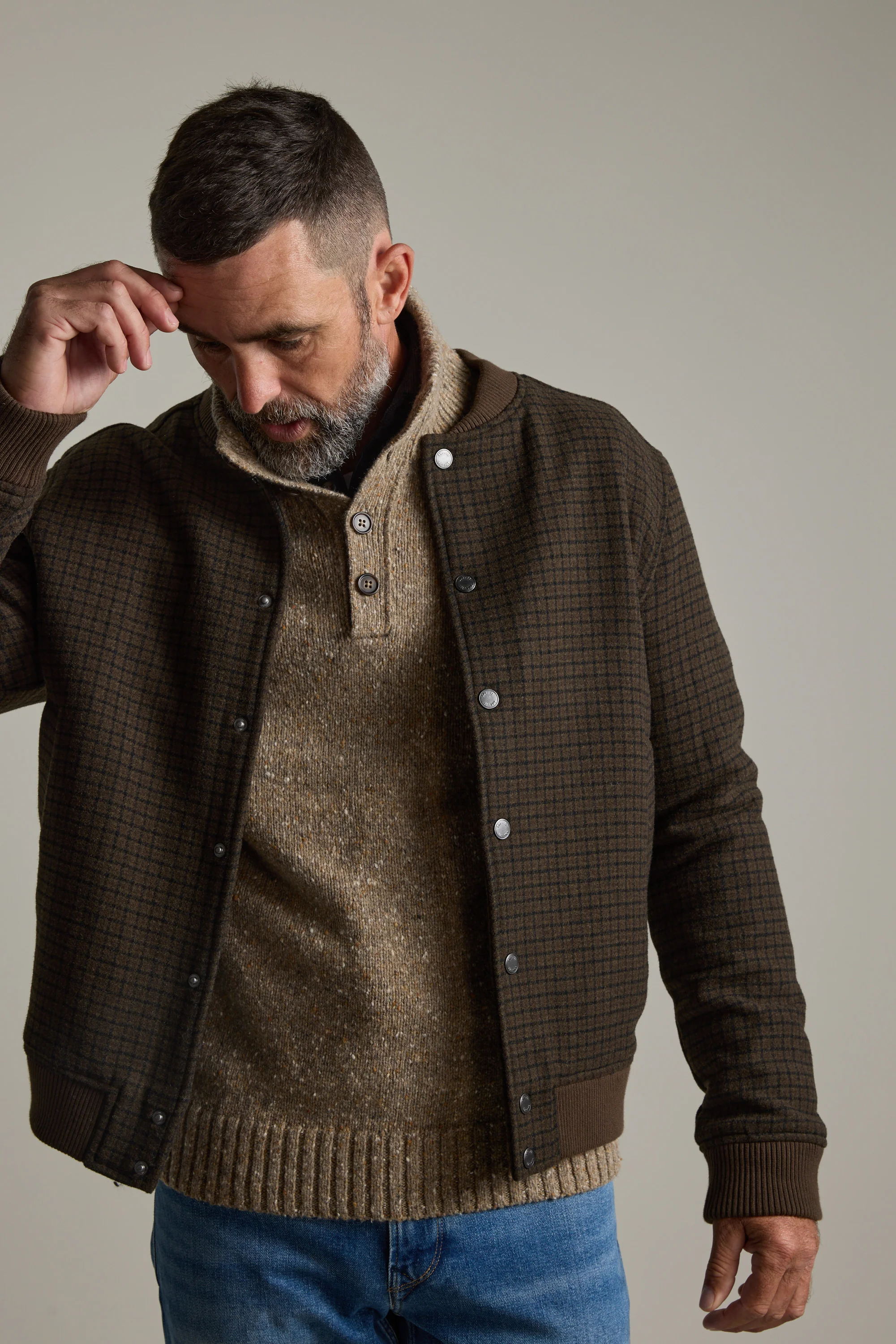 Redford Woollen Half Button Sweater - Image 5