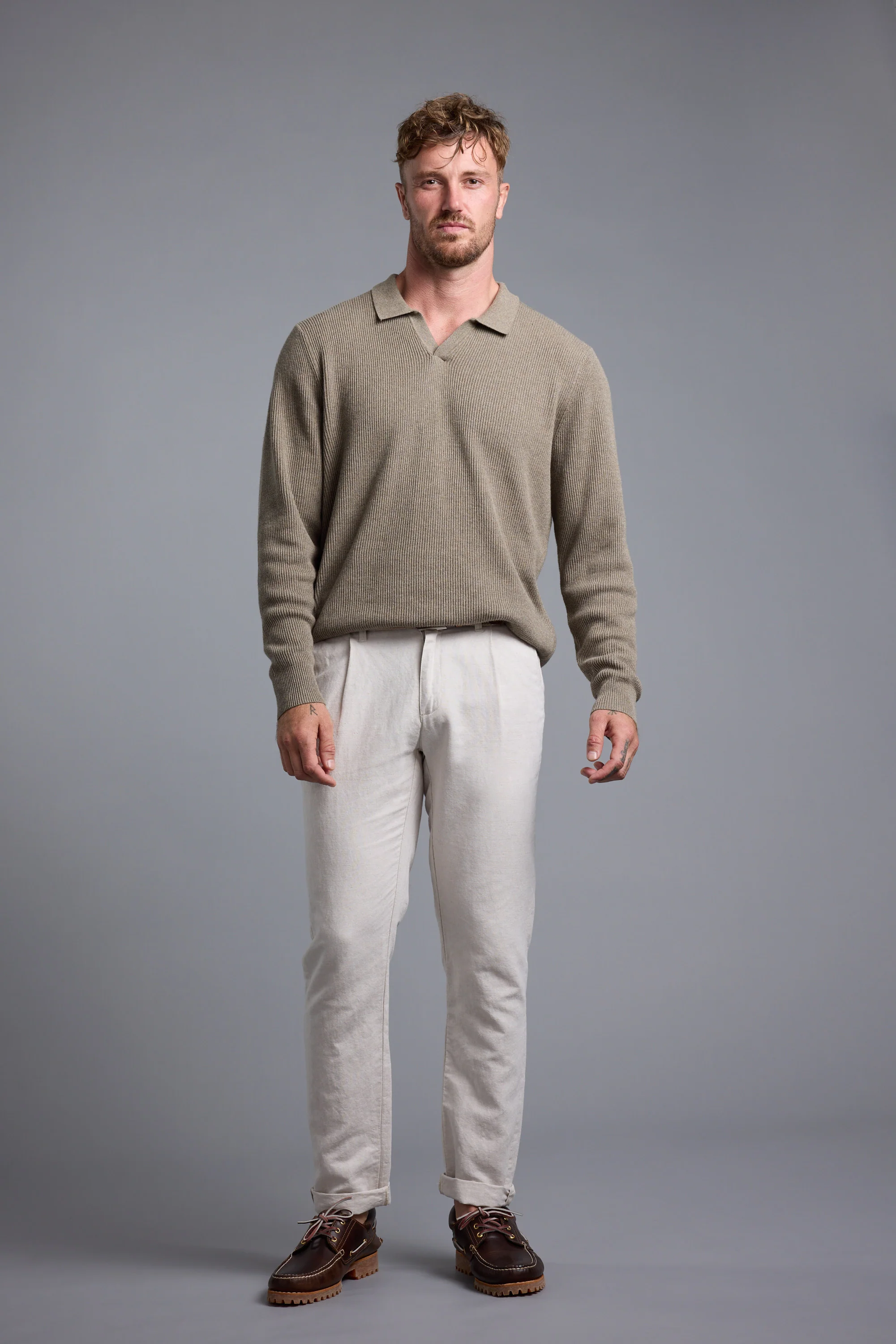 Terrace Long Sleeve Knit Polo - Image 4