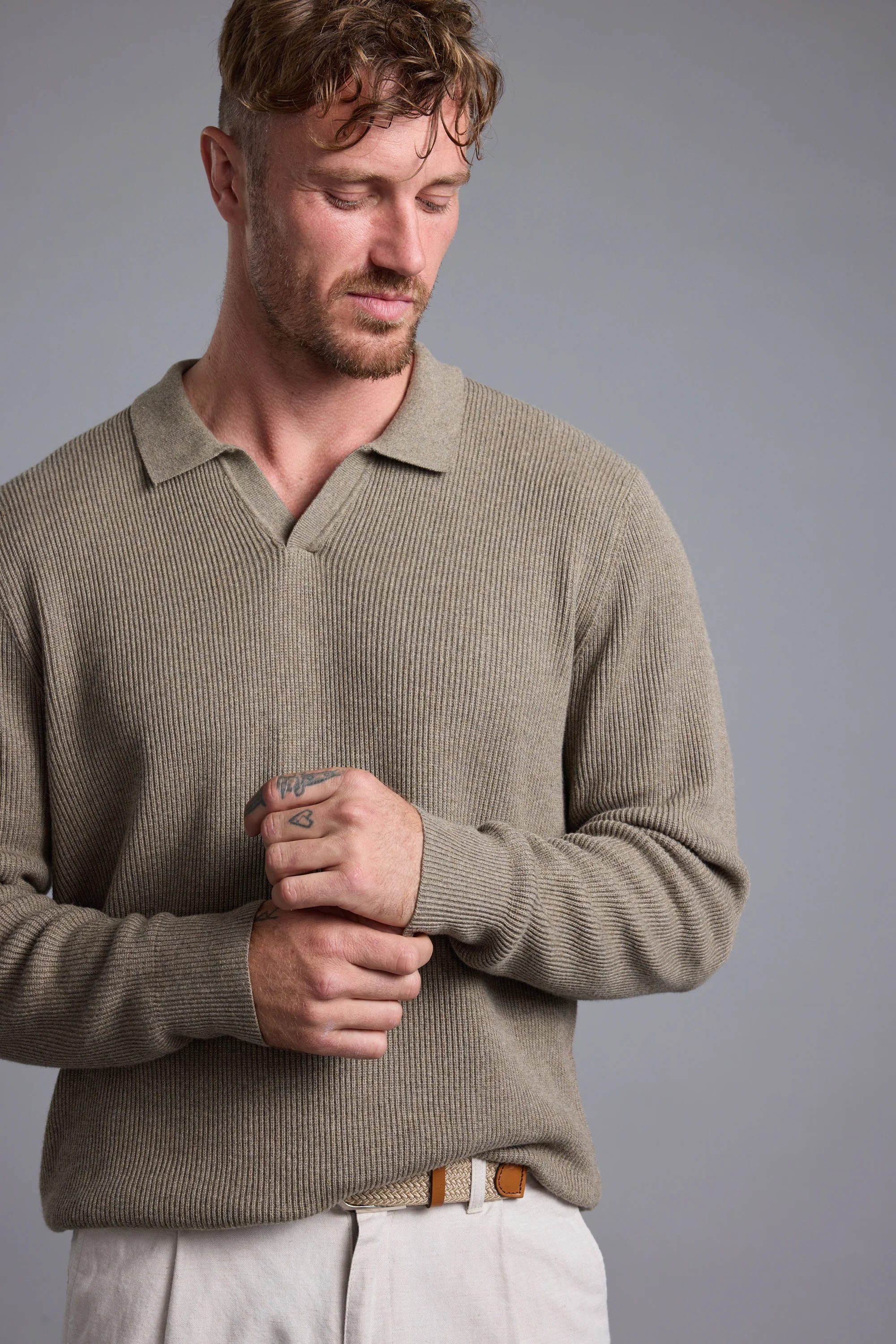 Terrace Long Sleeve Knit Polo - Image 5